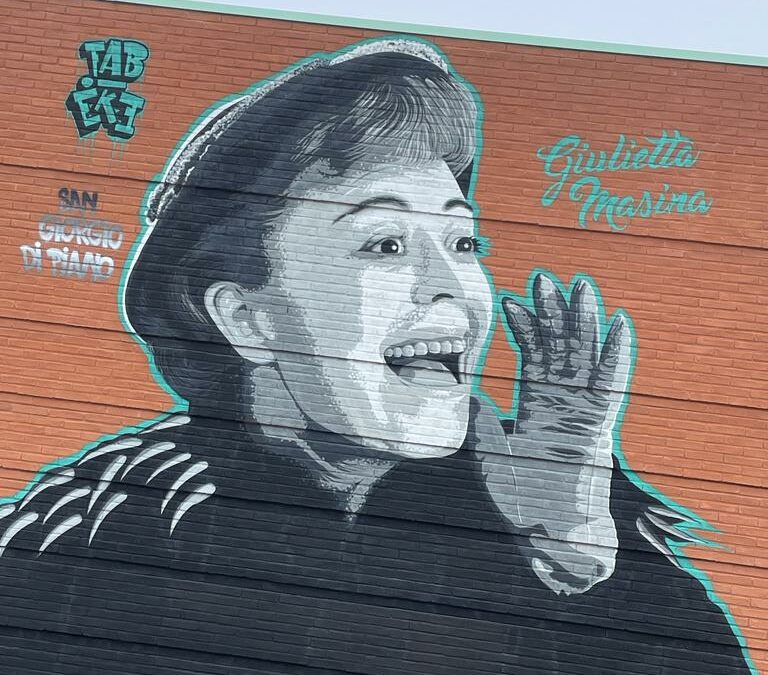 Omaggio a Giulietta Masina: un murale a San Giorgio Di Piano per ricordare la grande attrice